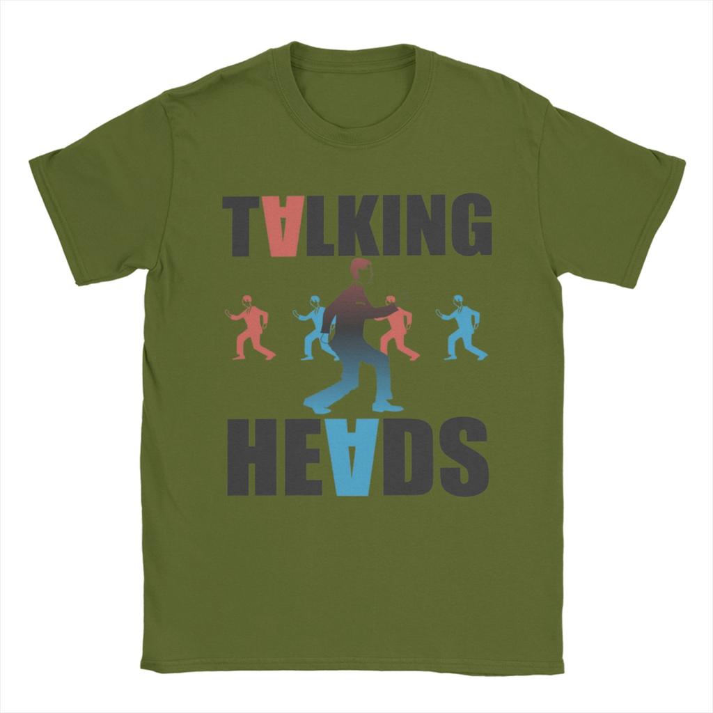 Talking Heads Once in a Lifetime Футболка Летняя Хлопковые Футболки Для Мужчин Модная Крутая Повседневная Футболка С Коротким Рукавом Классическая Одежда