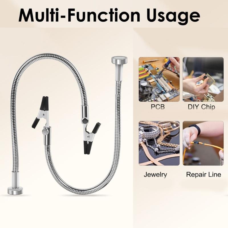 2/4 шт. Магнитные зажимы для электронных плат, паяльник, держатель печатной платы, гибкие металлические ручки, руки помощи