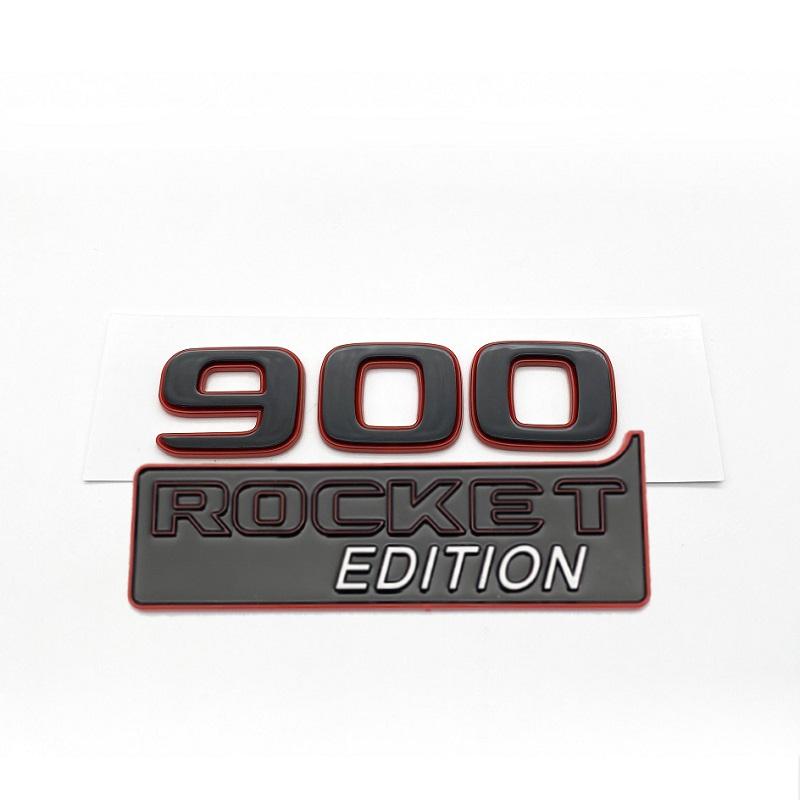 3D Color Block 900 700 ROCKET EDITION Nameplate Badge Emblem Car Trunk Sticker For Mercedes Benz Brabus G W463 W464 G500 G63 RX7