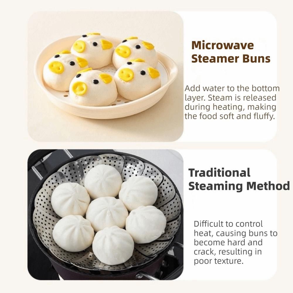Food Grade Microwave Heating Steamer Quick Cookware Rice Steamer Microwave Steamer Kitchen Use
