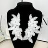 White Water-Soluble Flower Three-Dimensional Beads Flower Clothing Diy Work In Progress Jewelry Decoration Accessories