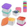With Silicone Lids Salad Box Leakproof Food Storage Box Portable Sauce Cup