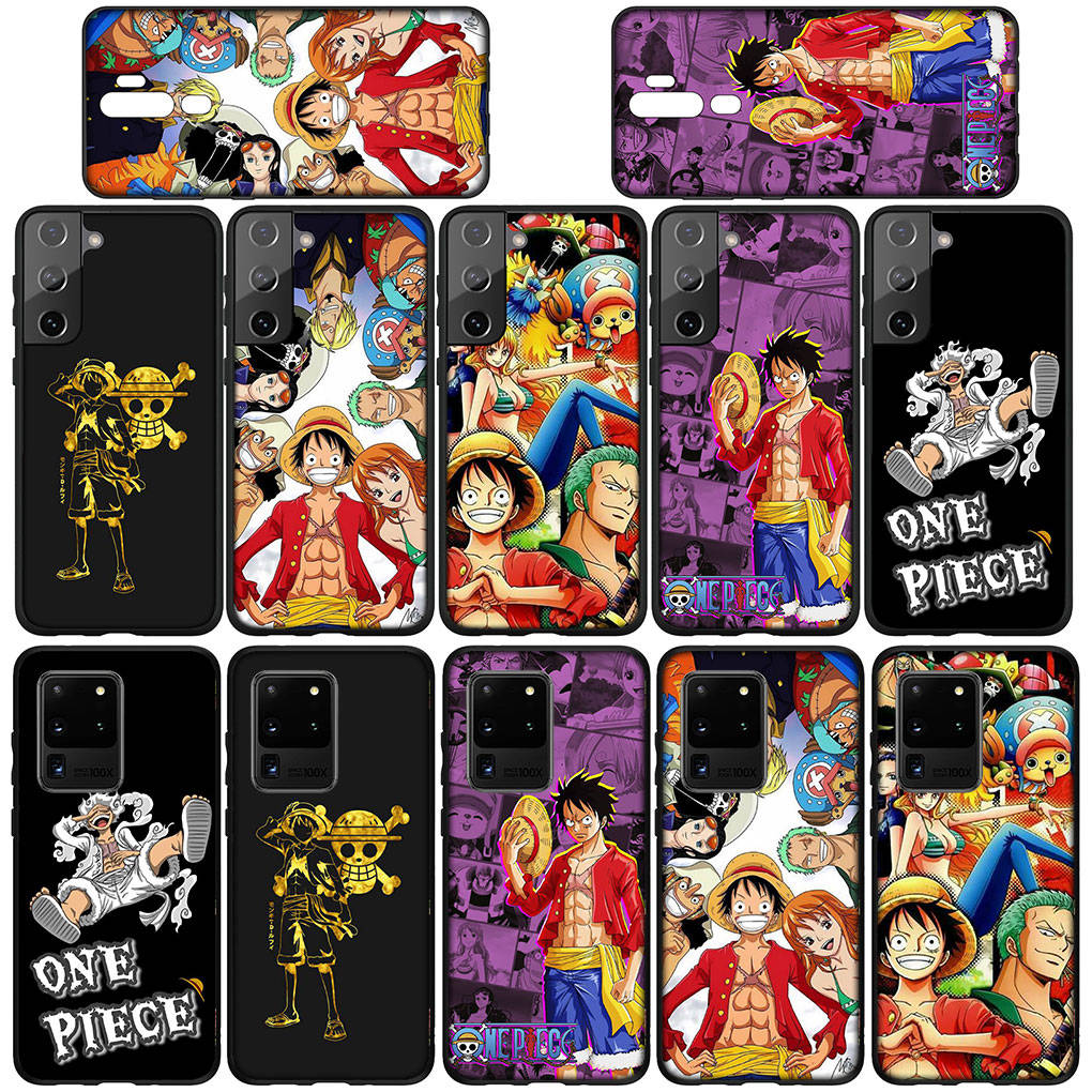 Чехол для телефона Samsung Galaxy S23 S24 iPhone 16 15 14 Xiaomi Redmi Note 13 12 11 8 Plus 10 9 Pro 14C Max X XR OPPO Huawei Luffy Gear 5 One Piece Cover