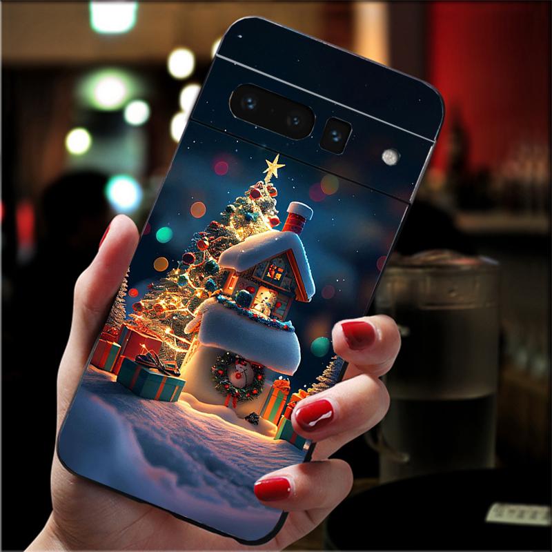 Чехол для телефона Merry Christmas Tree Carcasa Funda для Google Pixel 10 9 Pro XL 9A 8 7 6 Pro Pixel 8A 7A 6A Pixel 8 7 6 5 Case