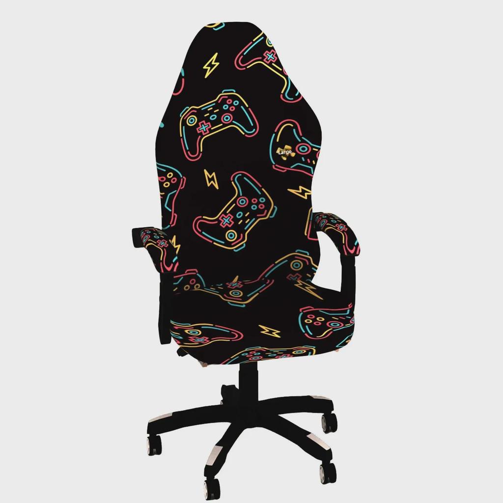 Чехол для игрового кресла Silver Fox Velvet: Пылезащищенный, эластичный, идеально подходит для офисных кресел или кресел интернет-кафе.