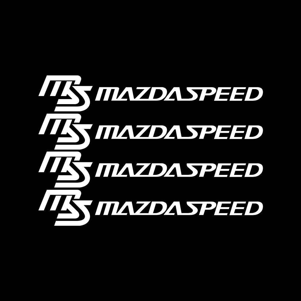 4Pcs Car Logo Decal Rearview Mirror Sticker Auto Exterior Decor For Mazda 2 3 6 CX5 CX30 CX50 CX4 MX5 CX8 CX7 CX9 CX3 BT50