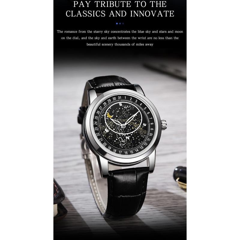 SANDA New Watch Full Machinery and Fashion Trends Rotating Dial Men's Watch