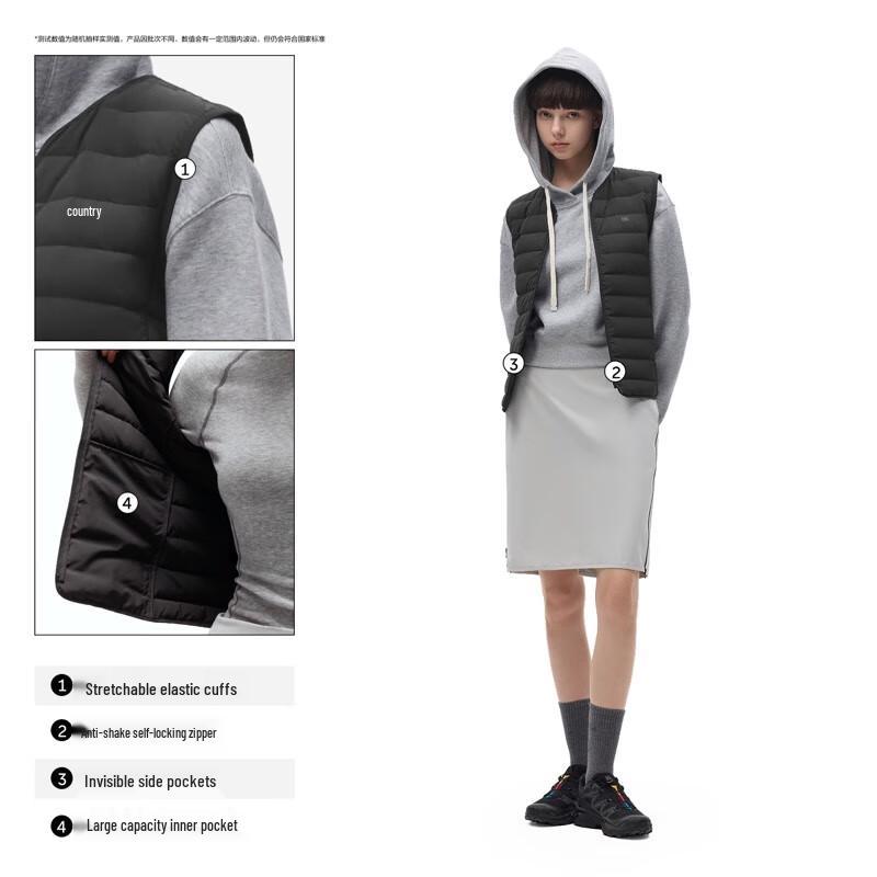 Bananain Hydrogen 301 Air Women's V-neck Lightweight Down Vest