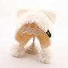 Plush Winter Baby Hat Pompom Ear Protection Warm Knitted Beanie Cap