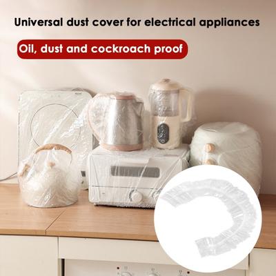 10 шт. одноразовые пылезащитные чехлы, влагостойкие, маслостойкие, защитные, эластичные, для рта, электрическая рисоварка, чаша, пылезащитные обертки, кухонные принадлежности