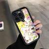Манга Конфеты Для IPhone 17 Pro Max 16 15 14 13 12 11 Plus Черный Мягкий Чехол Для Телефона