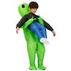 Adult and Kids Alien Inflatable Costume for Boys and Girls, Party Cosplay Funny Suit, Anime Fancy Dress Halloween Costume for Men and Women
