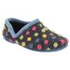 Womens/Ladies Jade Dotted Full Slippers