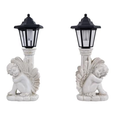 Фигурка Ангела для отдыха с солнечной подсветкой для лестниц, декора бассейна Милая