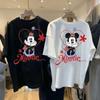 Женская мужская футболка с принтом Минни Маус от Disney, хлопковая, с коротким рукавом, с мультяшным рисунком, оверсайз, повседневная, летняя, модная, Y2k, 2026
