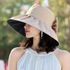 Summer New Hat Women's Sunshade Sunscreen Hat Summer Outdoor Travel UV Protection Bow Bucket Hat