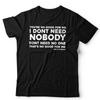 Song Lyric T Shirt Unisex You're No Good For Me Single Brake Up Kelly Charles