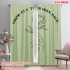 2pcs 2D Flat Printing Party Curtain Minimalist Flower Hand Art Fabric Without Electricity Holiday Decorations Use for Classroom