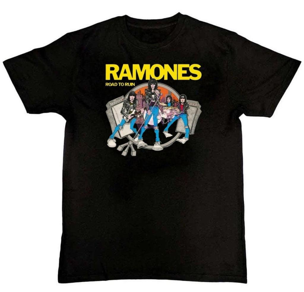 Мужская футболка Ramones Road to Ruin с графическим принтом