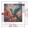 5d DIY Diamond Painting Cross Stitch Full Round Drill Colorful Hummingbird Flowers Diamond Embroidery Mosaic Home Decor Arts