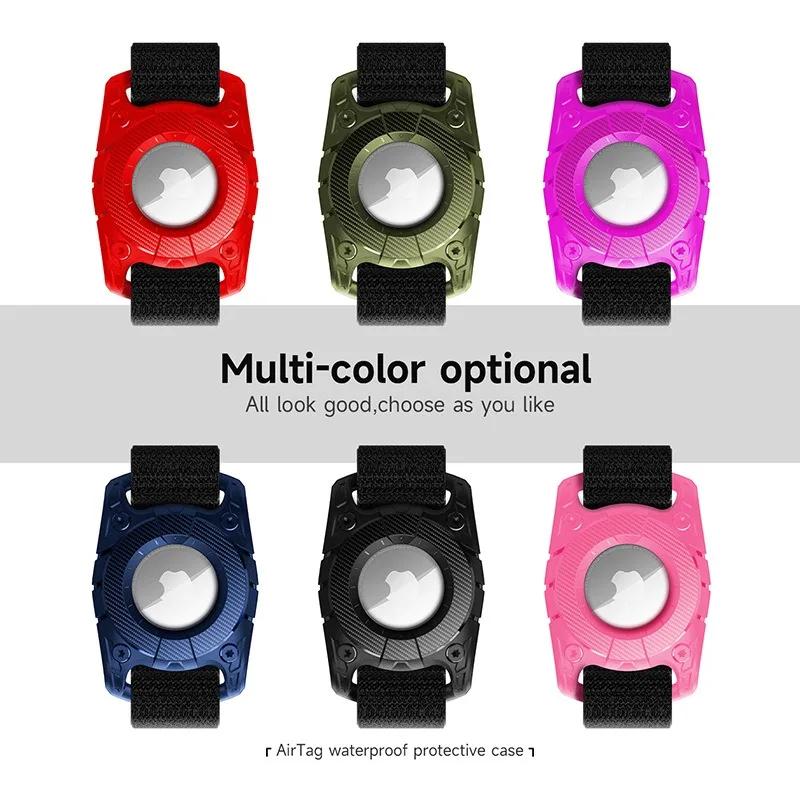 Для отслеживания Airtag часы с защитой от потери с тремя водонепроницаемыми рукавами, водонепроницаемый защитный чехол с ремешком из ТПУ
