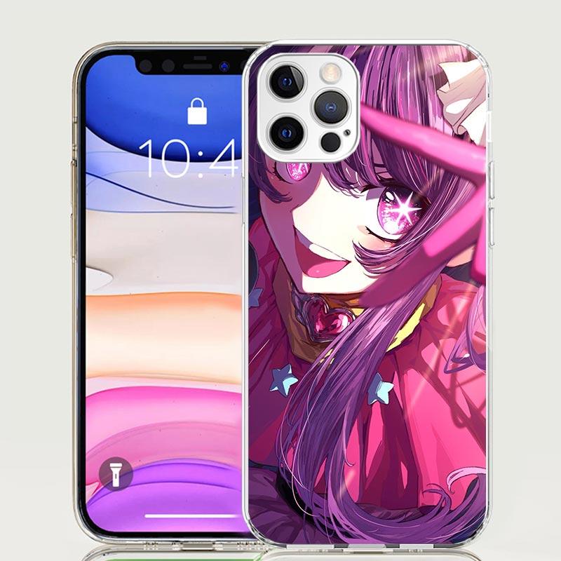 Чехол для телефона Oshi No Ko для iPhone 17 Air 16 15 Plus 11 14 Pro Max 13 Mini 12 7 8 + SE Художественный узор Индивидуальная крышка 16 15 Plus 11