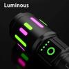 S615 Powerful LED Flashlight Rechargeable Zoomable Tactical LED Flashlight Super Bright Torch Lantern for Outdoor Camping Hiking