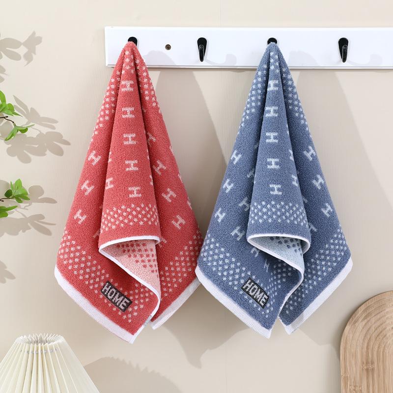 Cotton Towel Thickened Jacquard Soft Absorbent Adult Household Polyester Cotton Towel Quick Drying Towel Cotton Children's Face Towel