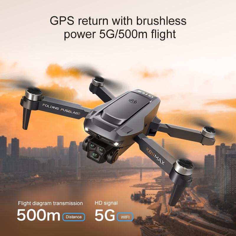 2026 K811 Max GPS Дрон 5G Профессиональный 8K HD Аэросъемка Двойная камера 360° Интеллектуальное обнаружение препятствий Дрон с экраном Бесколлекторный БПЛА Игрушка