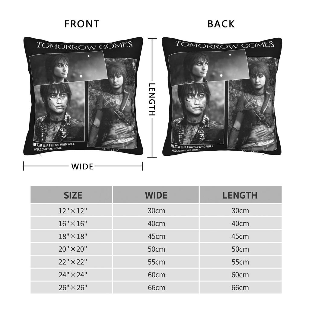 Clair Obscur Expedition 33 Sciel Pillowcase Soft Polyester Cushion Cover Decoration Pillow Case Cover Home Zippered 45*45Cm