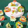 10pcs Mini Cartoon Santa Claus Snowman Paper Jigsaw Puzzles Educational Toy for Kids Christmas Party Favors Kindergarten Rewards