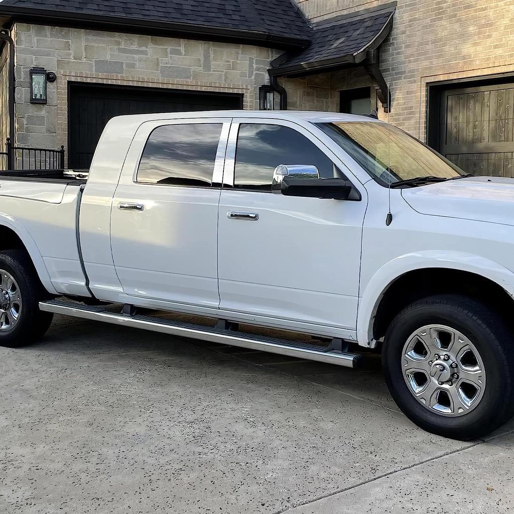 4 шт., наклейки на стойки бокового окна двери автомобиля, автостайлинг, подходят для Dodge Ram 1500/2500/3500/4500/5500 2009-2018