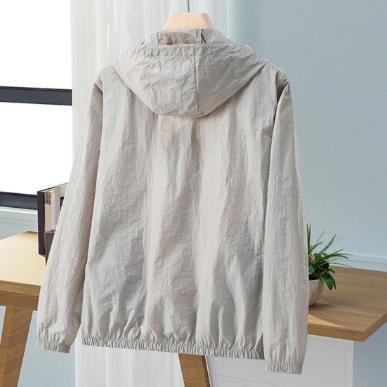 Защитная куртка от солнца Водонепроницаемая быстросохнущая ветровка с капюшоном Одежда для рыбалки и охоты Легкая куртка на молнии с боковыми карманами Весенне-осенняя куртка