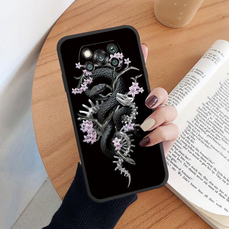 For Poco X3 Pro PocoX3 NFC Cover Cute Flower Phone Case For Xiaomi Poco X3 X 3 Fashion Dinosaur Silicone Bumper Soft TPU Coque