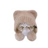 Plush Ear Protection Caps Windproof Cartoon Pompom Hat Soft Knitted Cap  Kids