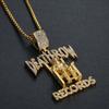 Титановая сталь Новый DEATHROW/RECORDS 3D Подвеска-ожерелье заключенного Модное Хип-Хоп украшение DZ729