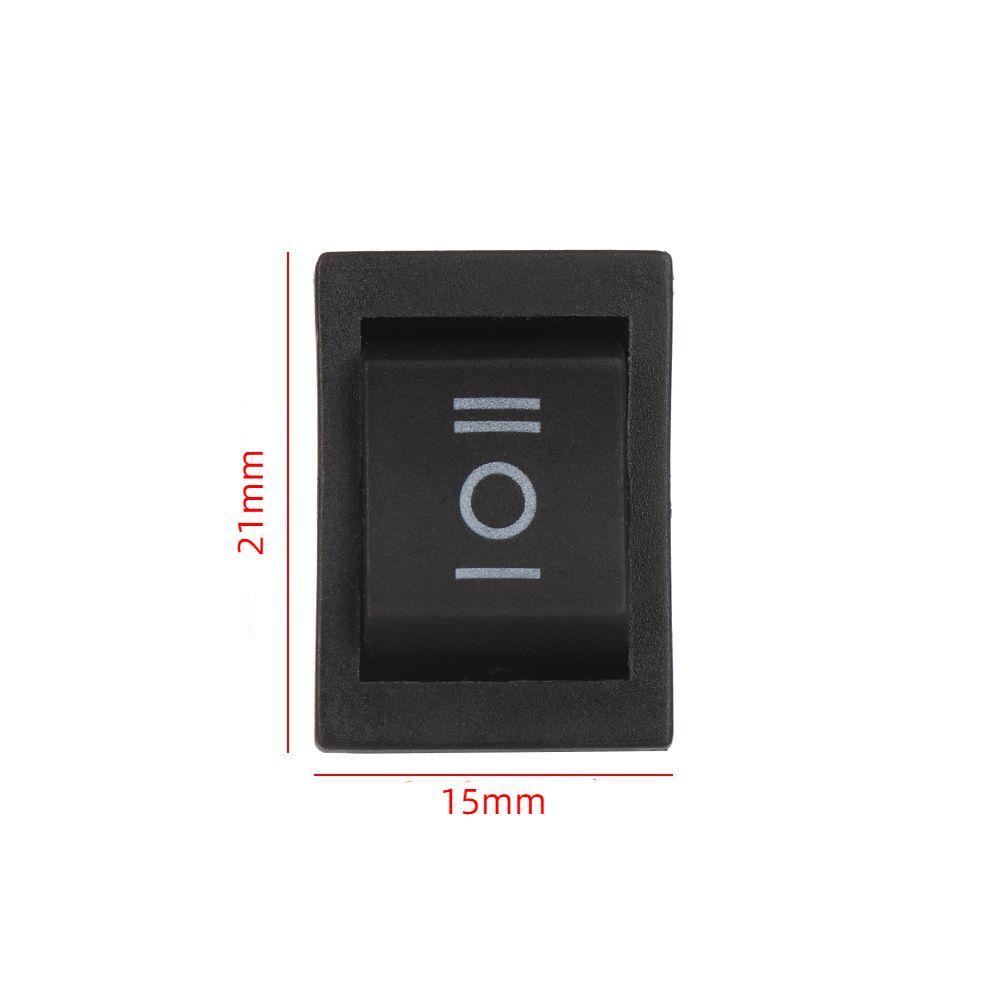 5Pcs 2/3/6Pin SPST On/Off Push Button Switches Rocker Switch KCD1 Power Buttons 15x21mm