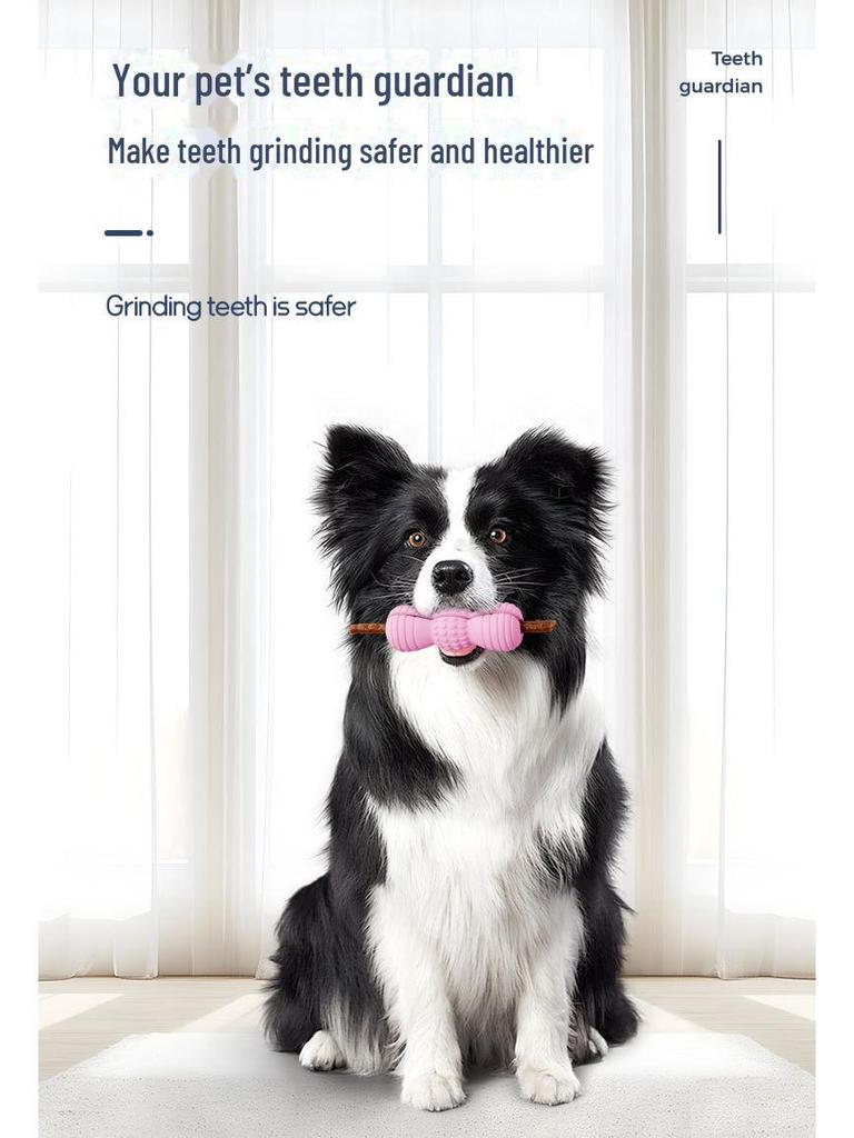 Интерактивная игрушка для собак из натурального каучука для скрежетания зубами и подачи еды