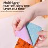 Strong Absorbent Dish Towels Non-stick Oil Scouring Pad Rainbow Colors Wipe Cloth  Kitchen Use
