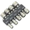 9pcs/set 5mm-13mm Hex SocketS Sleeve Nozzles Nut Driver Set Power Nuts Driver Socket Screwdriver Set Bits Sets Tools