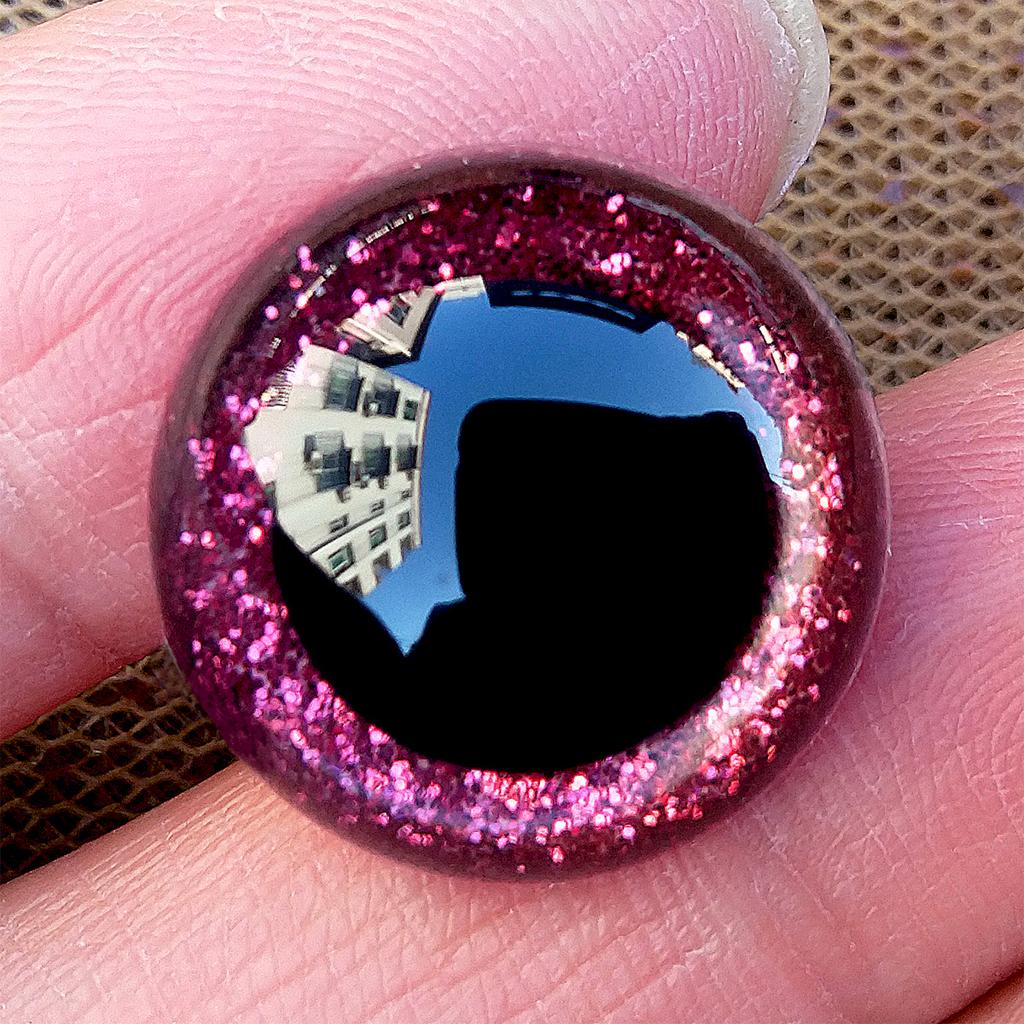 10 пар 3D пластиковых безопасных глаз с блестками для вязаных игрушек, больших амигуруми, поделок, плюшевых кукол для вязания, 9/10/12/14/16/18/20/24 мм