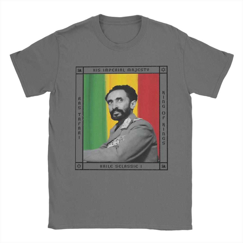 Awesome His Imperial Majesty Haile Selassie I King Of Kings TShirts for Unisex Crewneck T Shirts Short Sleeve Tees Clothing