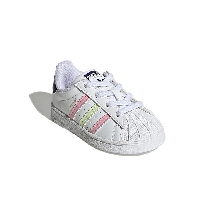 (TD) adidas originals Superstar 'White Lime Pink' Baby GY3332