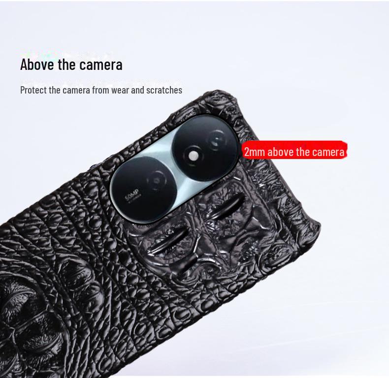 Чехол-получечник из кожи с крокодиловым узором для Honor Play 50 Plus