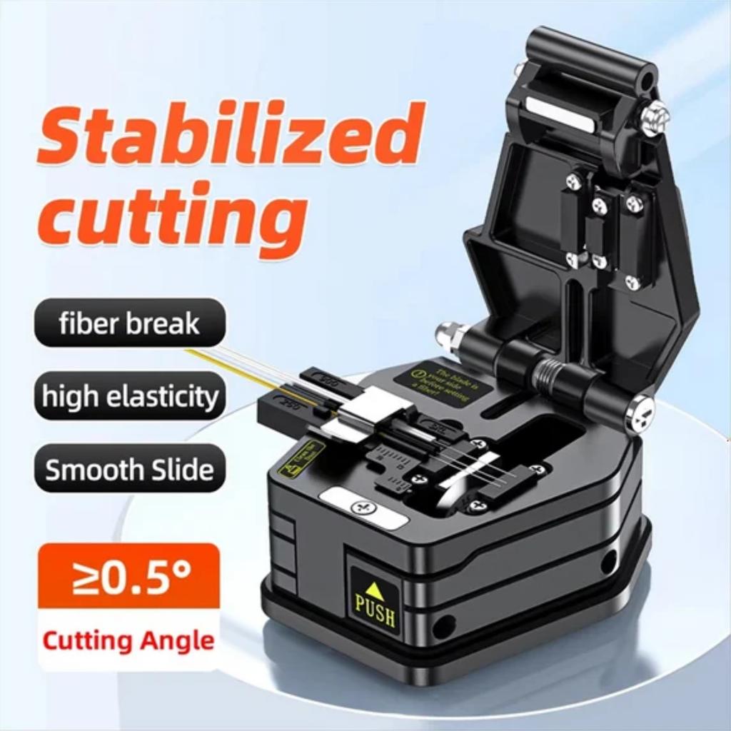 HB-6C HOT FTTH High Precision Cutting Tool Optical Fiber Cleaver Cable Splice Knife Cold Splicing