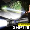 Супер яркий XHP120 самый мощный светодиодный фонарик высокой мощности перезаряжаемый водонепроницаемый тактический фонарик 18650 USB лампа для кемпинга