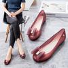 Women's Summer Sandals Jelly Beach Shoes Flat Heel Beach Slipper Female Rain Shoes Lady Bowknot Work Fashion Shoes