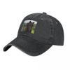 Dark Horse with a Long Mane Standing In a Green Field. Cap Cowboy Hat Baseball Caps Luxury Woman Cap Men's