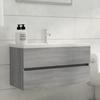 VidaXL Washbasin Cabinet Sonoma Grey 90x38.5x45 Cm Engineered Wood 815655