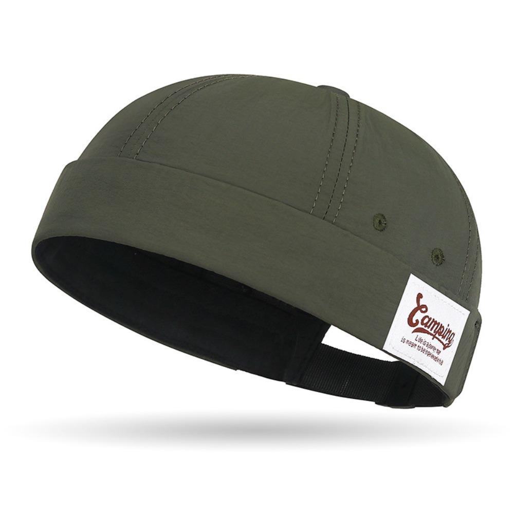 Retro Landlord Hat Quick Drying Skullcap Casual Snapback Hat Unisex